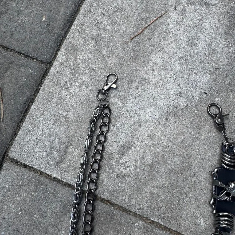 Black Skull Wallet Chain